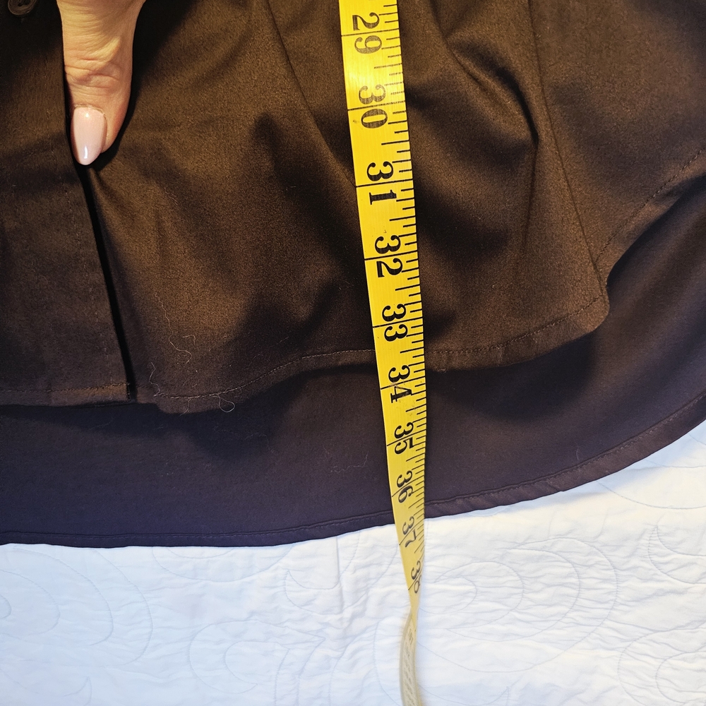 Madewell Y-Neck Relaxed Shirtdress in Dark Brown Women's Size Small NWT - Picture 6 of 7